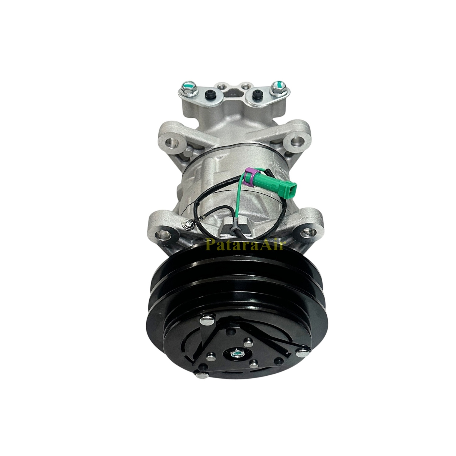 LIUGONG คอมกลม หูSD 24V. ร่องคู่ แปะบน น็อตแยกหลัง จบ 013885 6.85kg (2)