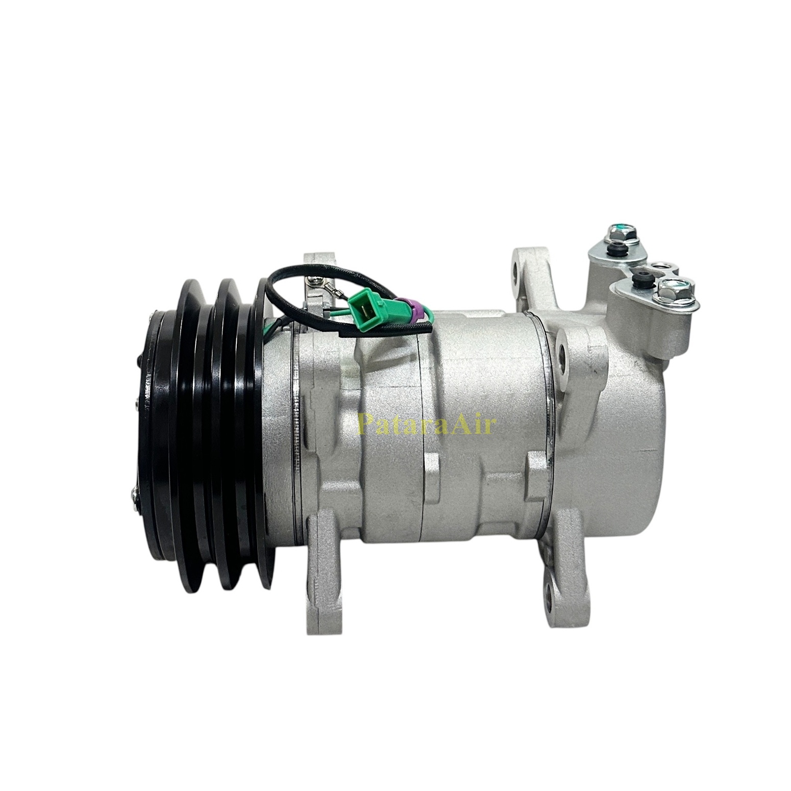 LIUGONG คอมกลม หูSD 24V. ร่องคู่ แปะบน น็อตแยกหลัง จบ 013885 6.85kg (3)